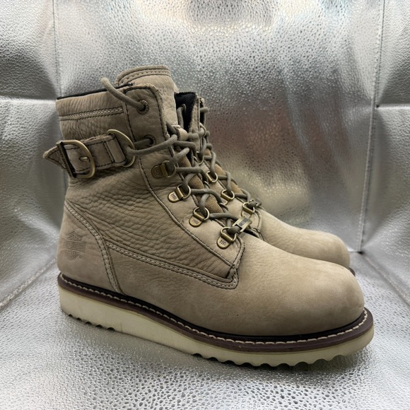 Harley-Davidson Shoes - Size 8.5 Harley-Davidson Marconi Brown Womens Leather Motorcycle Riding Boots